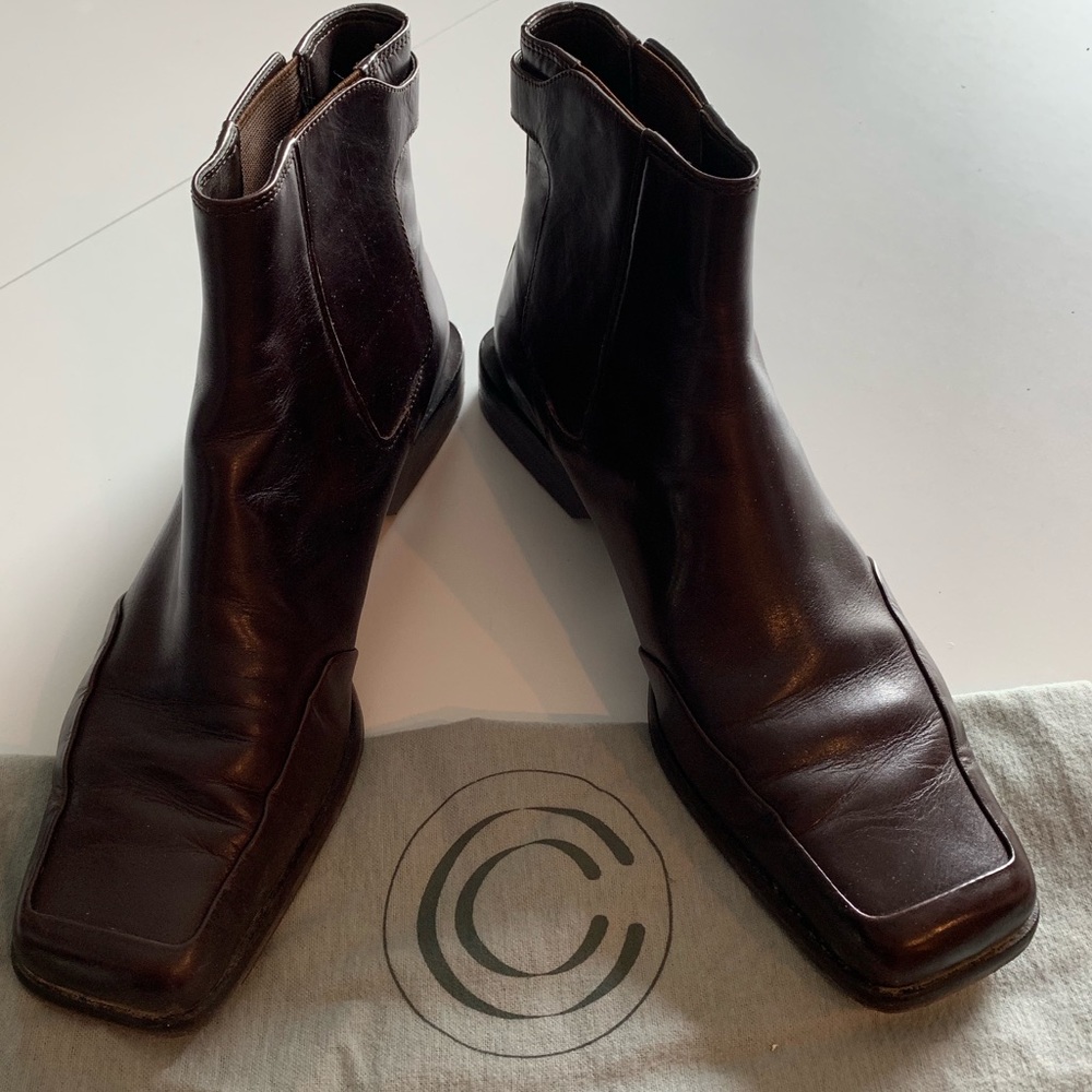 Joan & David Leather Booties